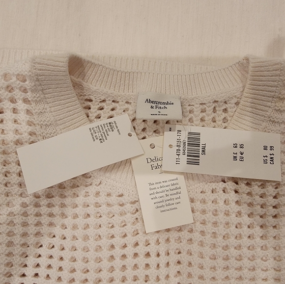 Abercrombie & Fitch Crochet Knit Swim Cover Up Dress - Picture 9 of 10